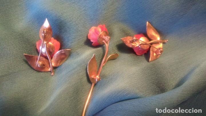Joyeria: CONJUNTO DE 3 BROCHES ANTIGUOS - Foto 2