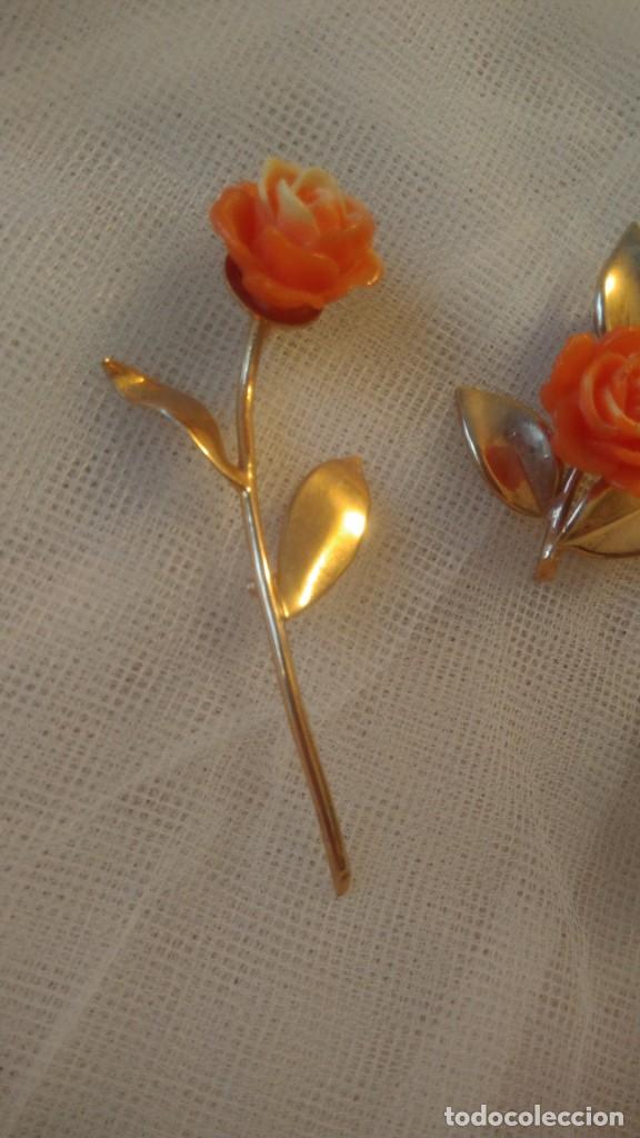 Joyeria: CONJUNTO DE 3 BROCHES ANTIGUOS - Foto 4
