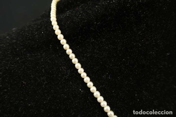 Joyeria: Antiguo Collar Bisuteria Cierre Plata - Foto 9