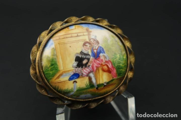 Joyeria: Antiguo Broche Frances Esmalte - Foto 3