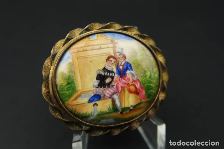 Joyeria: Antiguo Broche Frances Esmalte - Foto 4