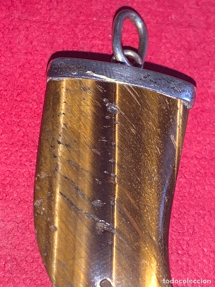 Joyeria: Colgante en plata de Ley y ojo de tigre - Foto 2