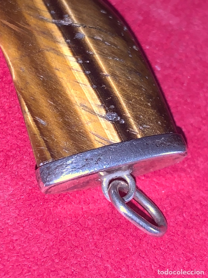 Joyeria: Colgante en plata de Ley y ojo de tigre - Foto 3