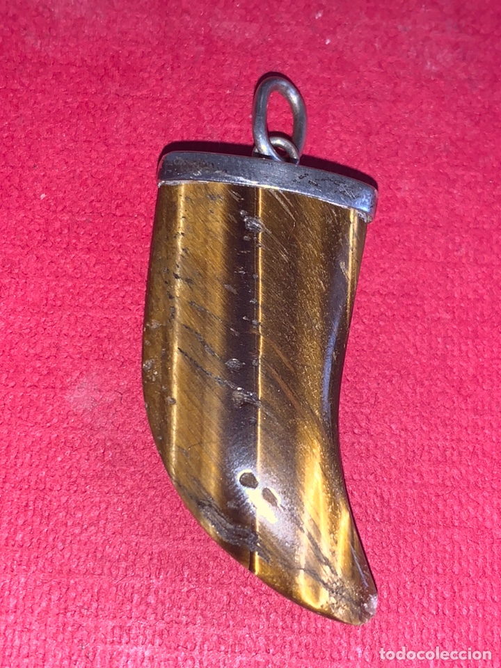 Joyeria: Colgante en plata de Ley y ojo de tigre - Foto 1