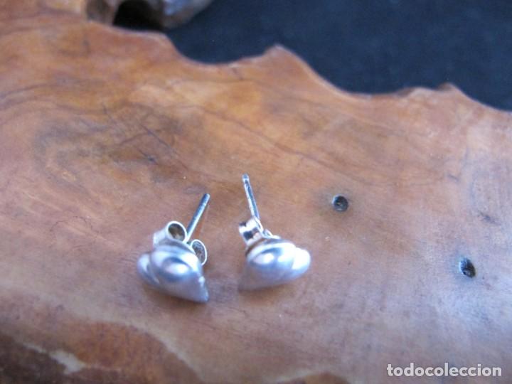 Joyeria: Pendientes de plata con coraz&oacute;n - Foto 2