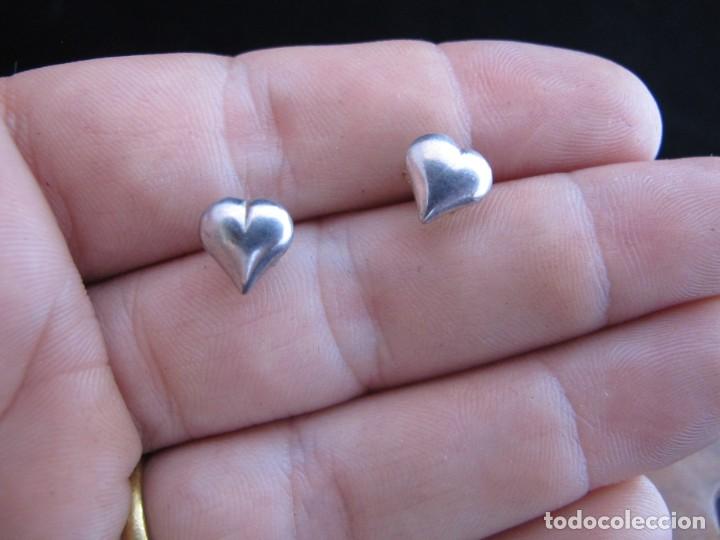 Joyeria: Pendientes de plata con coraz&oacute;n - Foto 3
