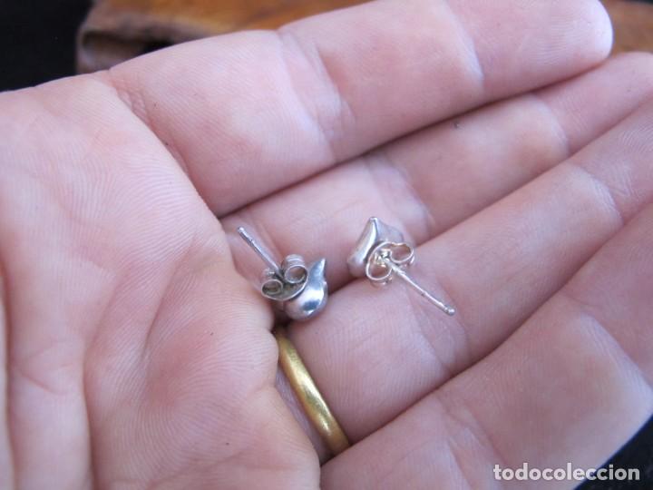Joyeria: Pendientes de plata con coraz&oacute;n - Foto 4
