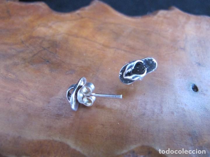 Joyeria: Pendientes de plata forma de chancleta - Foto 1