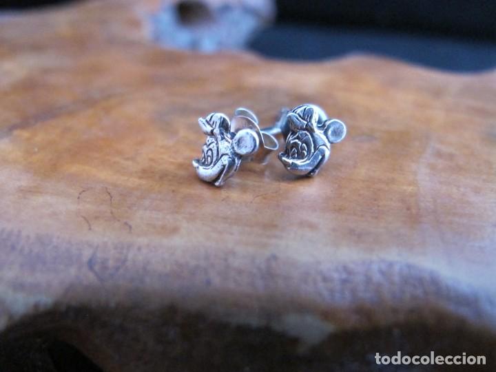 Joyeria: Pendientes de plata cara mickey mouse - Foto 1