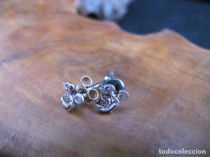 Joyeria: Pendientes de plata cara mickey mouse - Foto 3