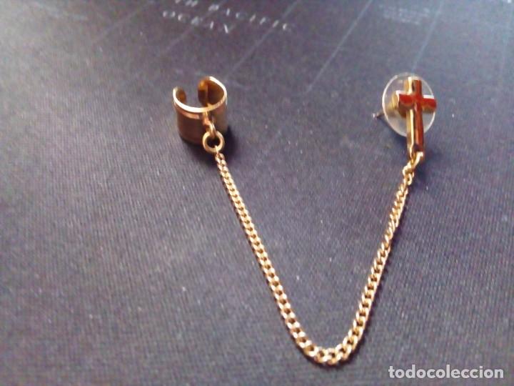 Joyeria: pendiente con cadena y arete - Foto 2