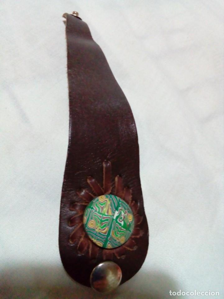 Joyeria: bonito brazalete de cuero - Foto 3