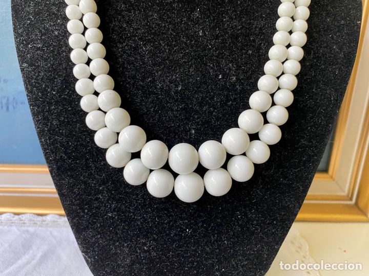 collar vintage dos vueltas de cristales blancos - Buy Antique Necklaces at  todocoleccion - 212910835