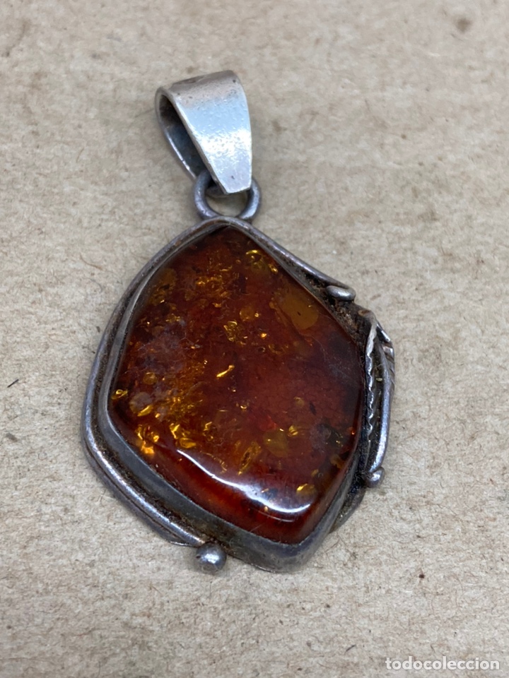 Joyeria: Colgante de plata y &Aacute;mbar/C40 - Foto 1