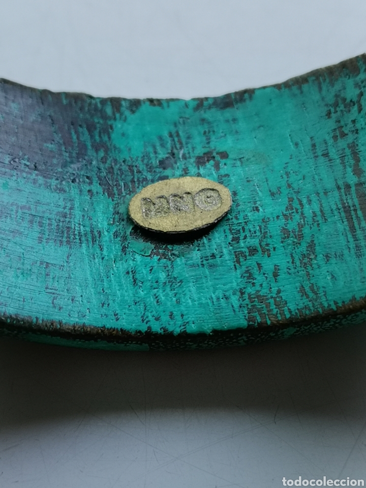 Joyeria: Pulsera brazalete de madera azul verde turquesa. De Mango - Foto 7