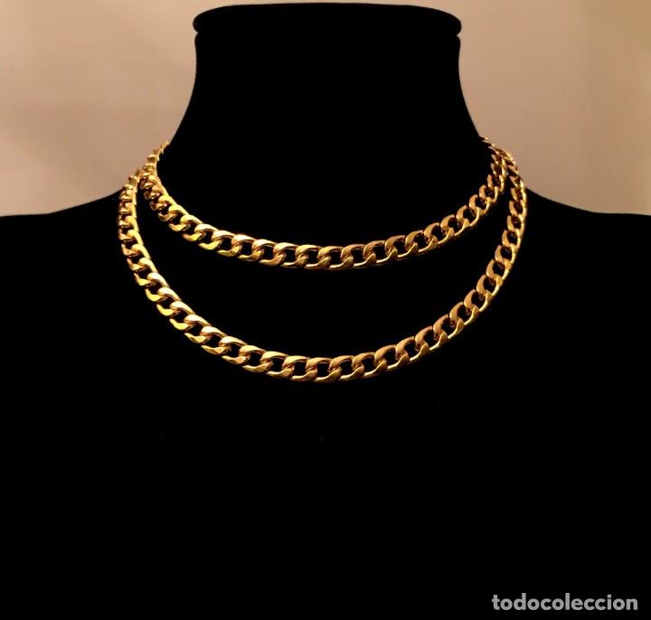 Joyeria: CADENA BARBADA CHAPADA EN ORO DE 70 CM - 48 GRAMOS. - Foto 1