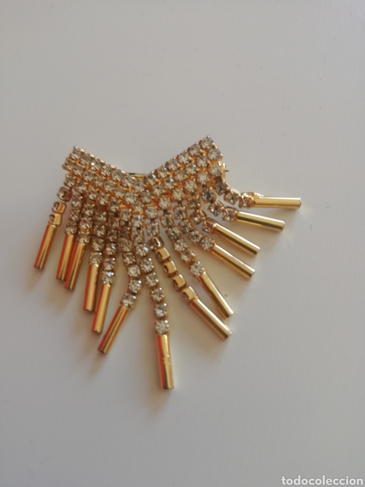 Joyeria: BROCHE CHAPADO ORO CON CIRCONIOS. AUSTRIA. VINTAGE - Foto 1
