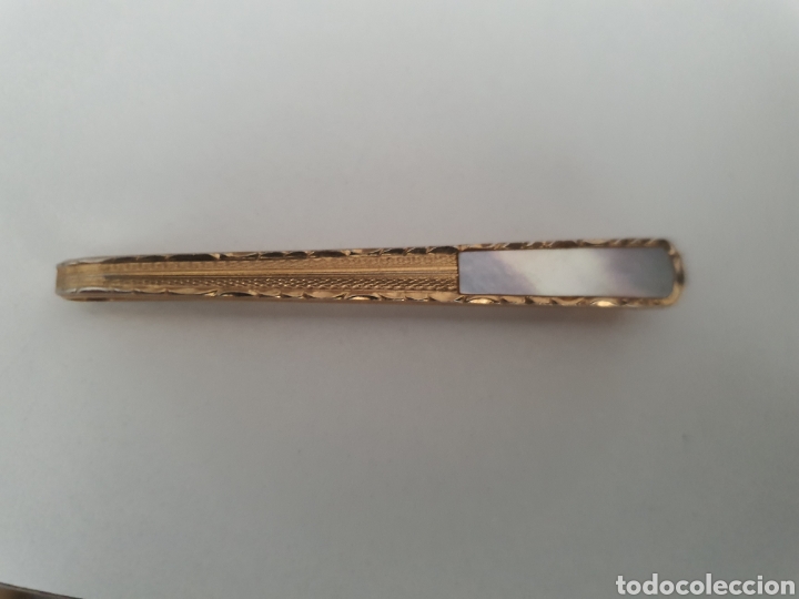 Joyeria: Pisacorbata color dorado y n&aacute;car - Foto 2