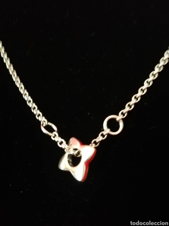 Joyeria: GARGANTILLA DE PLATA DE LEY. FLOR.ESMALTE - Foto 2