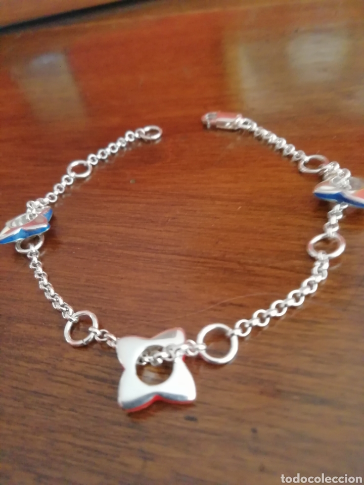 Joyeria: PULSERA DE PLATA Y ESMALTE. 19 CM - Foto 1