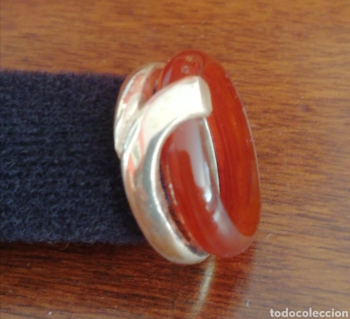 Joyeria: ANILLO DE PLATA Y CONCHA. VINTAGE - Foto 3