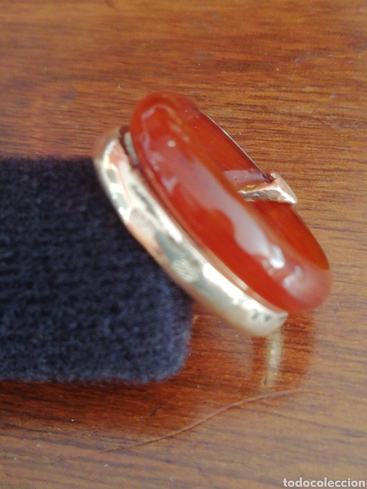 Joyeria: ANILLO DE PLATA Y CONCHA. VINTAGE - Foto 4
