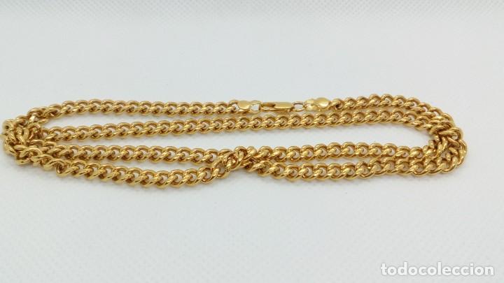 Joyeria: CADENA DE ACERO DORADA 5MM X 50CM - Foto 4