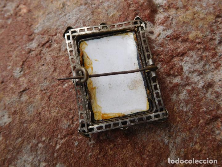 Joyeria: Broche de plata y esmalte &eacute;poca finales del siglo XVIII - Foto 4