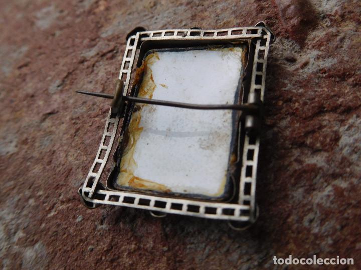 Joyeria: Broche de plata y esmalte &eacute;poca finales del siglo XVIII - Foto 5