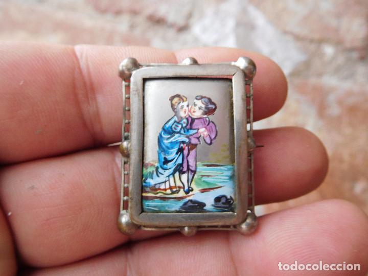 Joyeria: Broche de plata y esmalte &eacute;poca finales del siglo XVIII - Foto 6