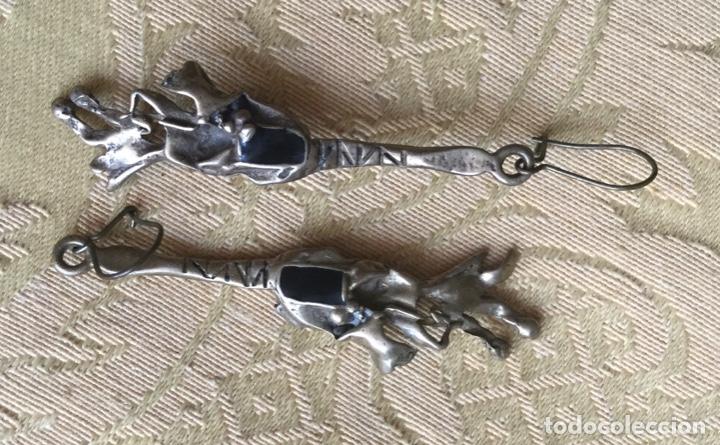Joyeria: ANTIGUOS PENDIENTES DE BRONCE HECHOS A MANO - Foto 4