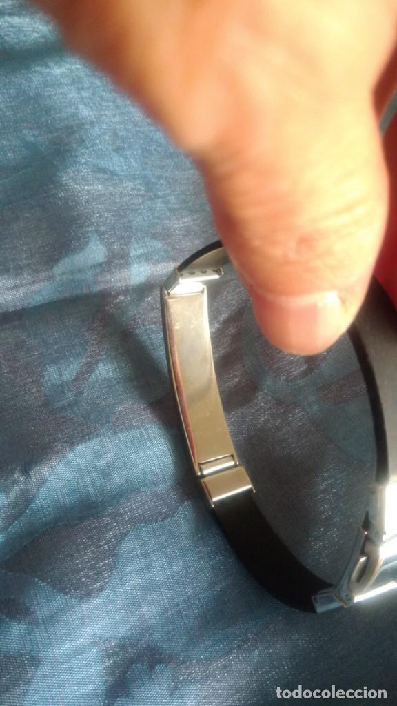 Joyeria: PULSERA DE CAUCHO Y ACERO CON SALAMANDRA. - Foto 7