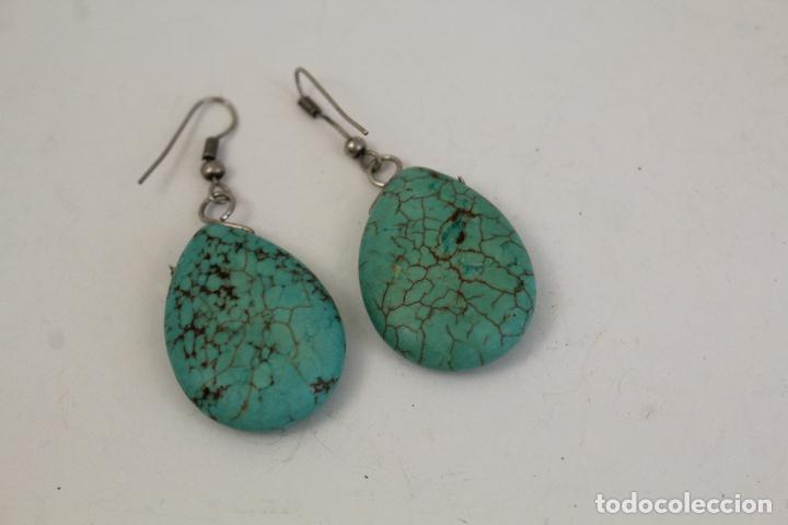 Joyeria: pendientes lagrima turquesa - Foto 3