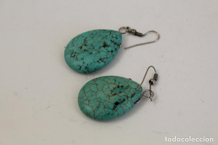 Joyeria: pendientes lagrima turquesa - Foto 1