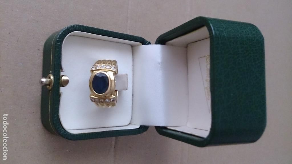 Joyeria: ANILLO DE ORO ZAFIRO Y BRILLANTES - Foto 1