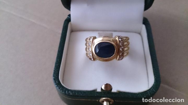 Joyeria: ANILLO DE ORO ZAFIRO Y BRILLANTES - Foto 7