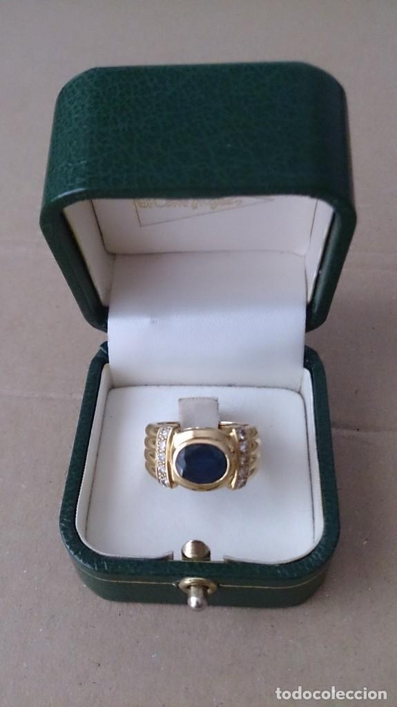 Joyeria: ANILLO DE ORO ZAFIRO Y BRILLANTES - Foto 12