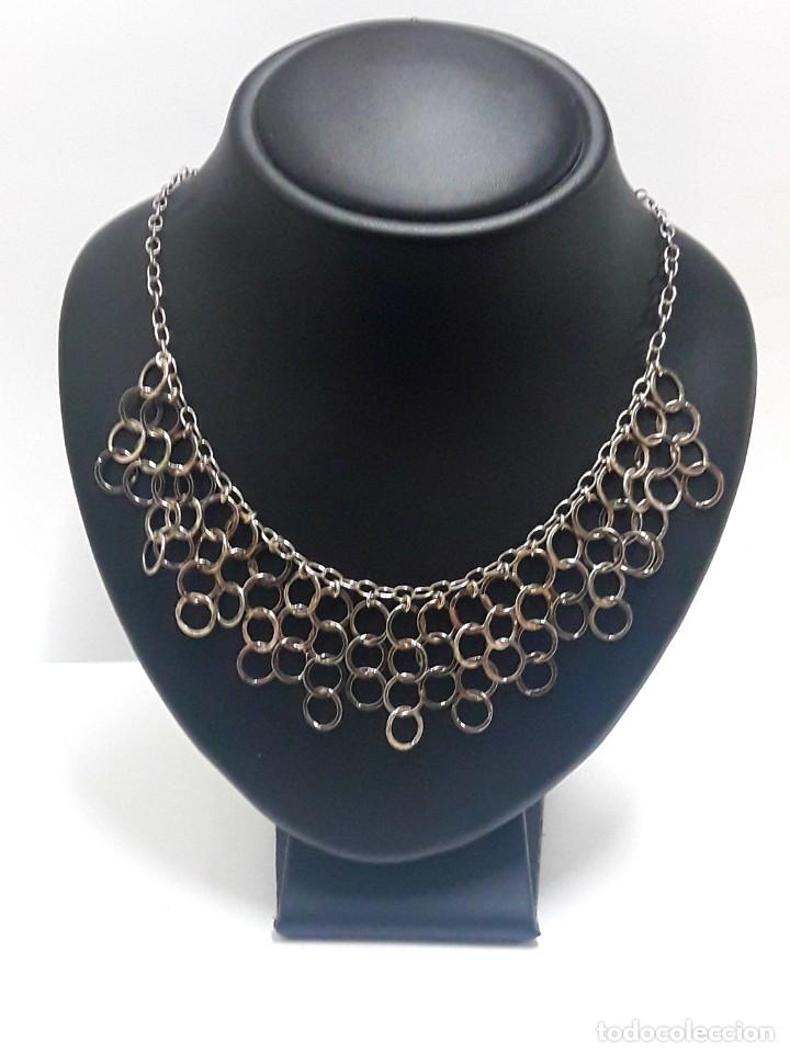 Joyeria: GARGANTILLA DE AROS EN PLATA DE LEY Y NUEVA A ESTRENAR. - Foto 4