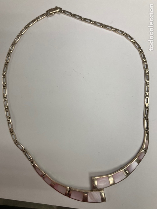 Joyeria: Gargantilla de plata y n&aacute;car rosa - Foto 1