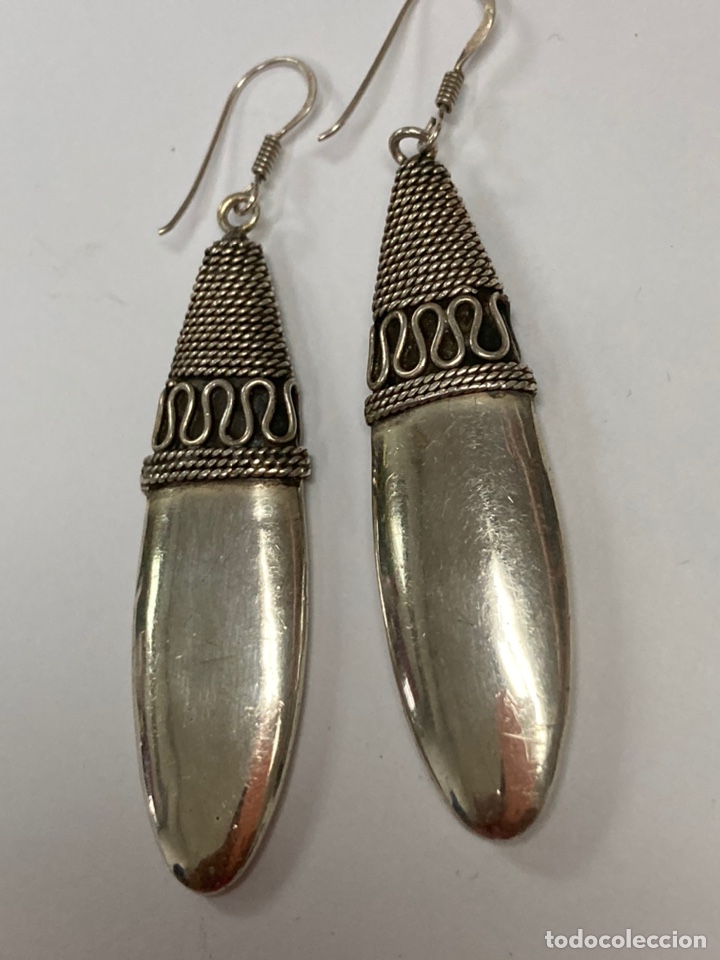 Joyeria: Pendientes de plata largos - Foto 2
