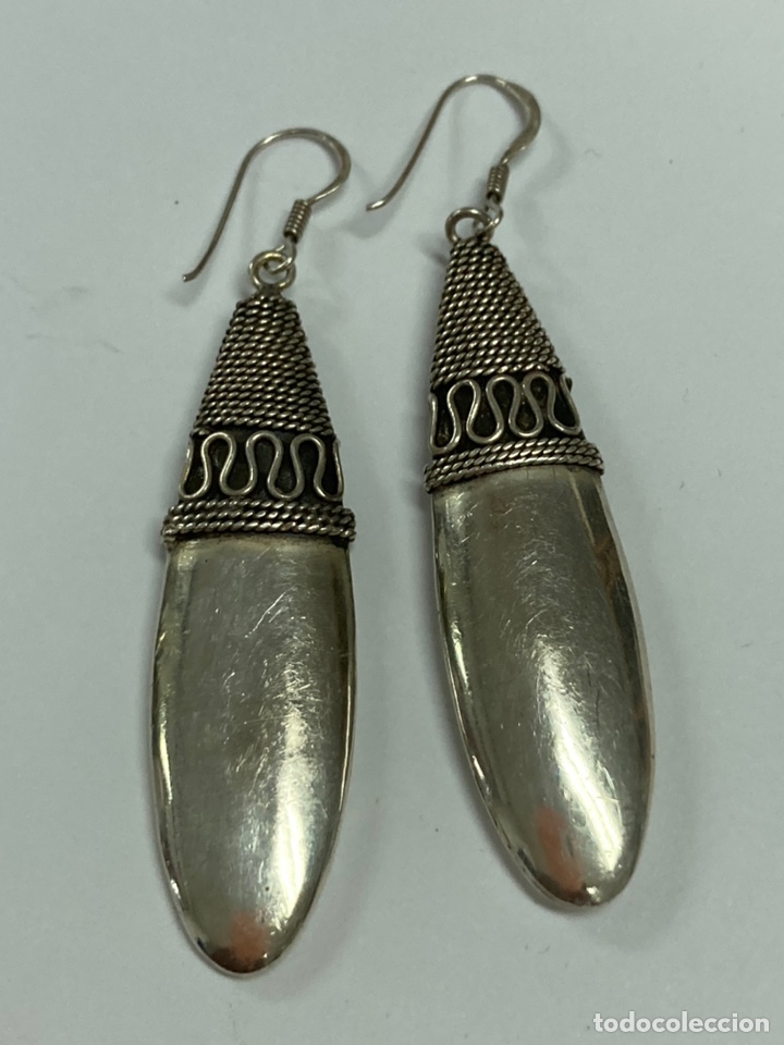 Joyeria: Pendientes de plata largos - Foto 1