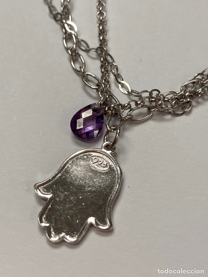 Joyeria: Pulsera de plata triple cadena con la mano de F&aacute;tima - Foto 3