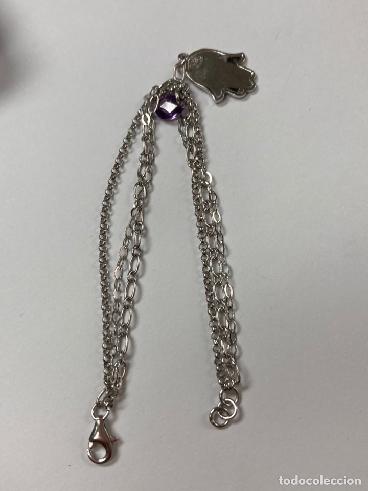 Joyeria: Pulsera de plata triple cadena con la mano de F&aacute;tima - Foto 5