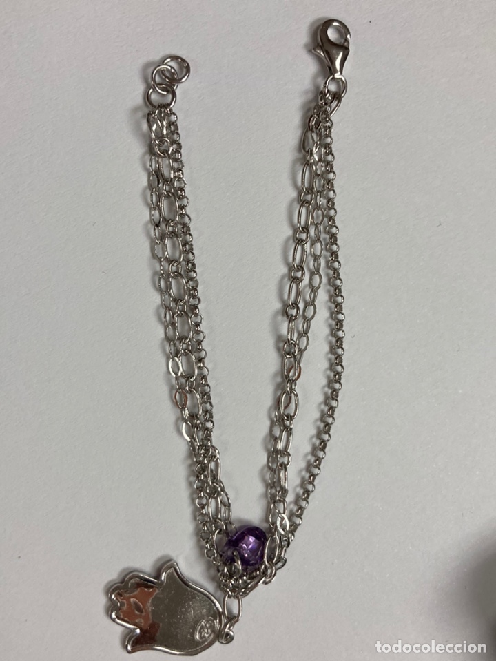 Joyeria: Pulsera de plata triple cadena con la mano de F&aacute;tima - Foto 1