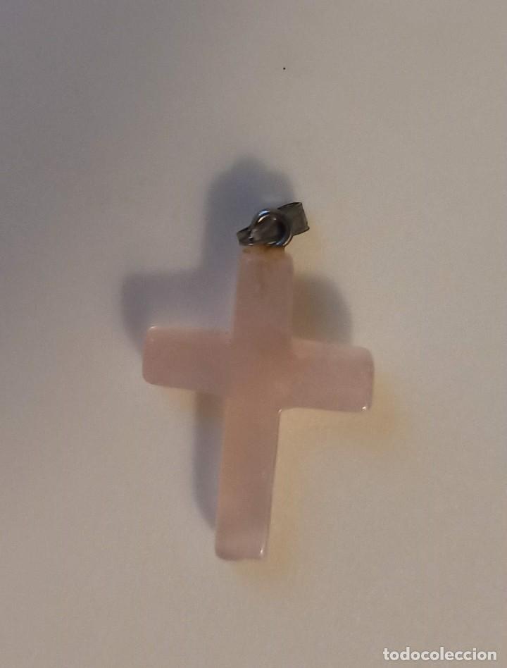 Joyeria: Cruz Piedra rosa - Foto 1