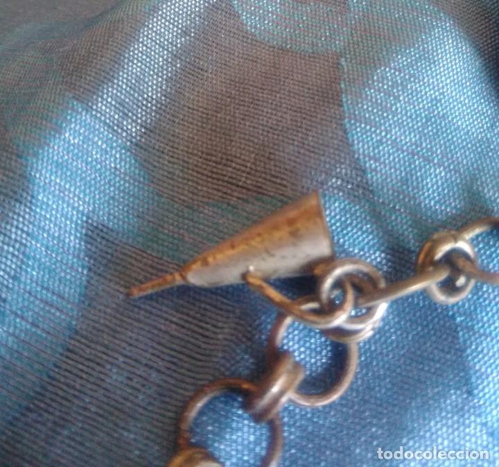 Joyeria: PULSERA ANTIGUA DE DIGES CON PEZ DE PLATA - Foto 10