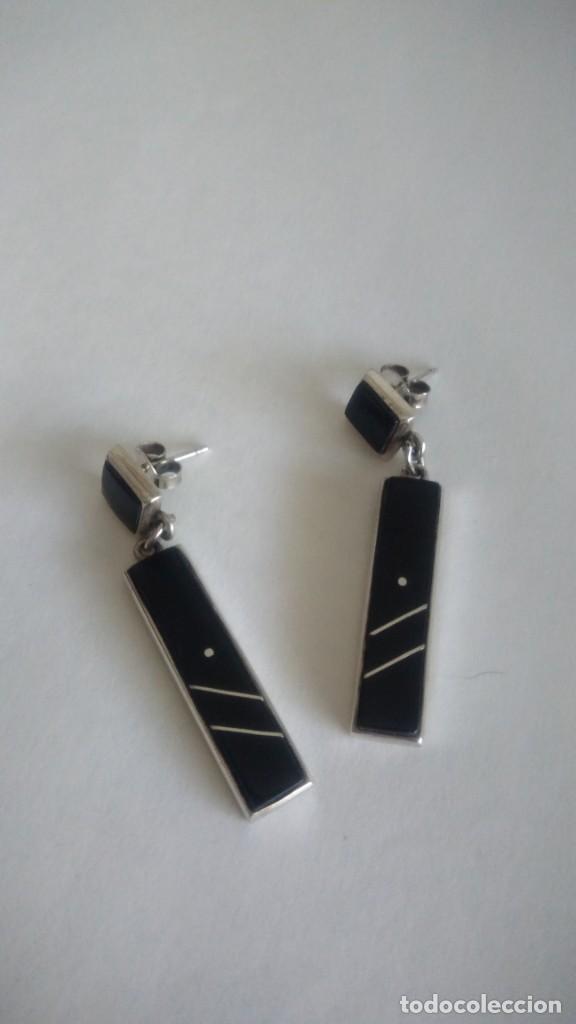 Joyeria: BONITO PAR DE PENDIENTES PLATA-&Oacute;NIX - Foto 1