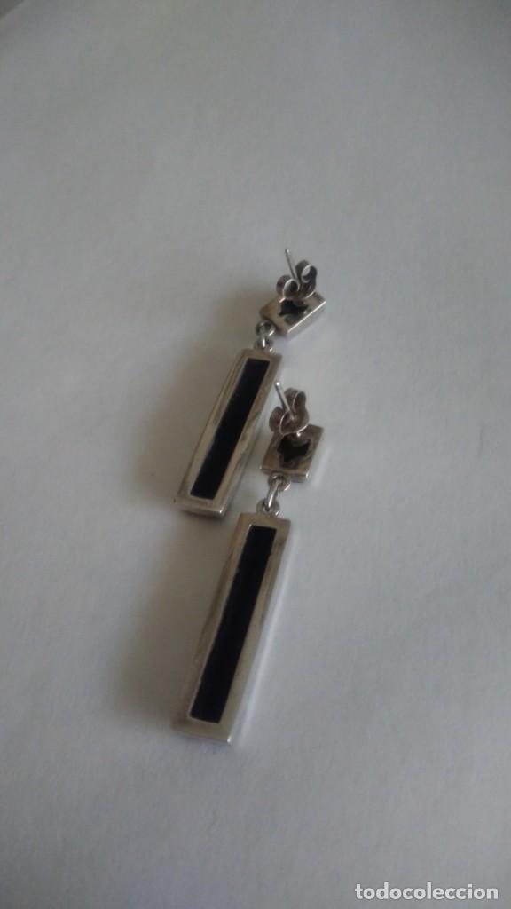 Joyeria: BONITO PAR DE PENDIENTES PLATA-&Oacute;NIX - Foto 2