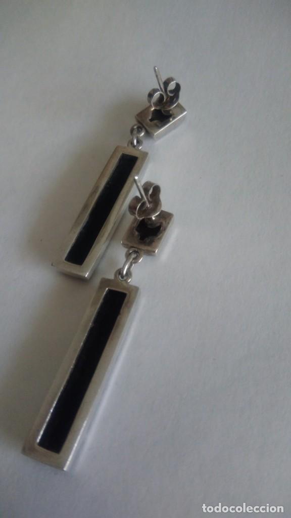 Joyeria: BONITO PAR DE PENDIENTES PLATA-&Oacute;NIX - Foto 3