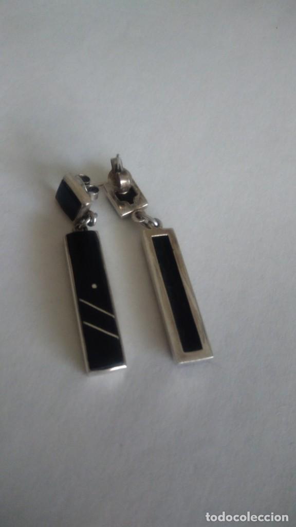 Joyeria: BONITO PAR DE PENDIENTES PLATA-&Oacute;NIX - Foto 6